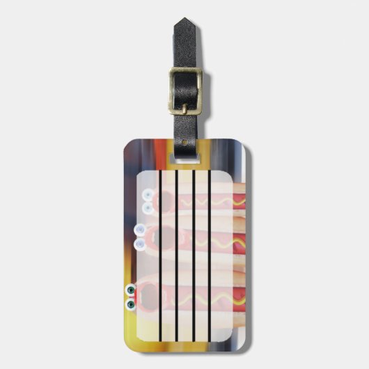 Würstchen People Gepäckanhänger (Vorderseite vertikal)