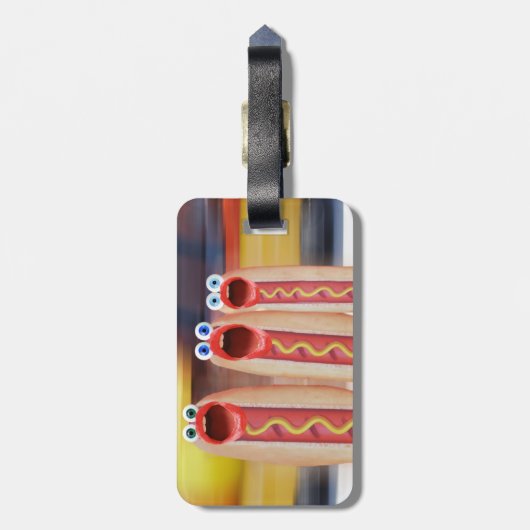 Würstchen People Gepäckanhänger (Rückseite vertikal)