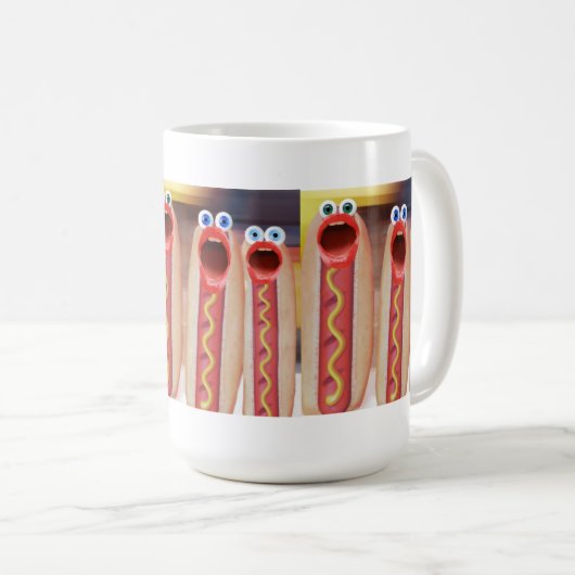 Würstchen People Kaffeetasse (VorderseiteRechts)