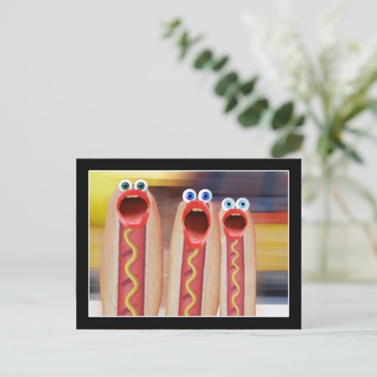 Würstchen People Postkarte (Stehend Vorderseite)