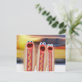 Würstchen People Postkarte (Stehend Vorderseite)