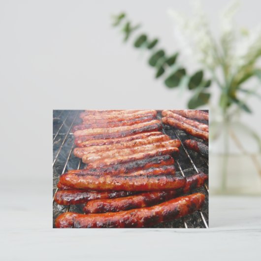 Würstchen Postkarte (Stehend Vorderseite)