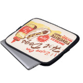 Würstchen-Retro Laptop-Hülse Laptopschutzhülle (Vorne Knopf)