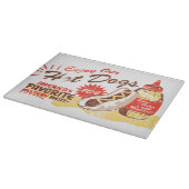 Würstchen-Retro Schneidebrett (Ecke)