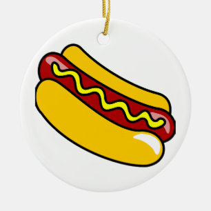 WÜRSTCHEN-RUNDE VERZIERUNG KERAMIK ORNAMENT