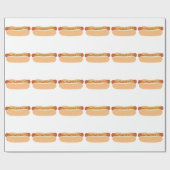 Würstchen-Spitzen Geschenkpapier (Flach)