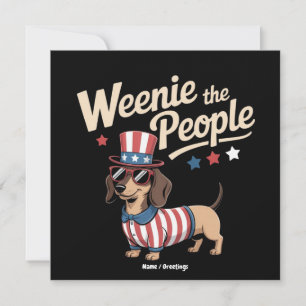 Würstchen The People Funny Dackel Lover 4. Juli Einladung