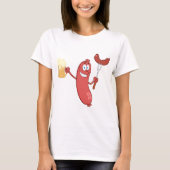 Würstchen und Bier T-Shirt (Vorderseite)
