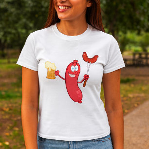 Würstchen und Bier T-Shirt