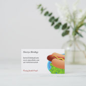 Würstchen Visitenkarte (Stehend Vorderseite)