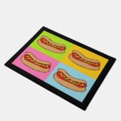 Würstchenentwurfsfußmatte Fußmatte (Schrägansicht)