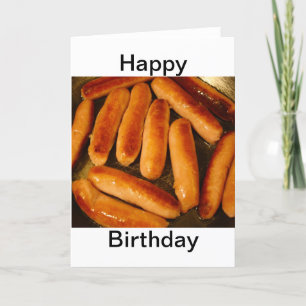 Würste Happy Birthday Card Karte