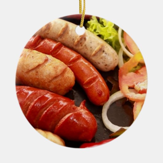 Würste Keramik Ornament (Vorne)