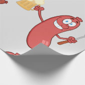 Würste und Bier Geschenkpapier (Ecke)