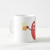 Würste und Bier Kaffeetasse (Vorderseite Links)