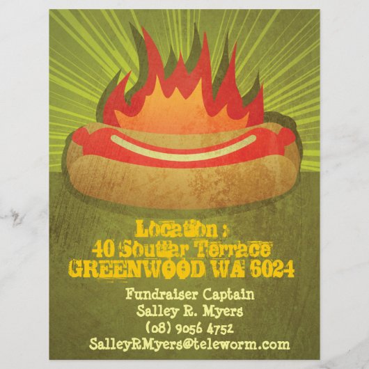 Wurstgröße Party Flyer (Hinten)