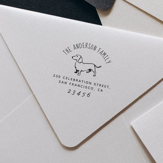 Wursthund | Benutzerdefinierter Familienname und R Permastempel