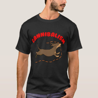 Wursthund Kannibale Freund Familie T-Shirt