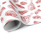 Wurstliebhaber Geschenkpapier (Rolleneckpunkt)