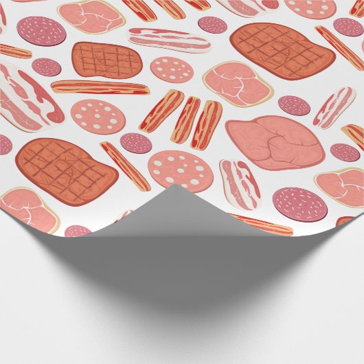 Wurstliebhaber Geschenkpapier (Ecke)