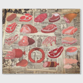 Wurstliebhaber-Wrap-Papier Geschenkpapier (Flach)