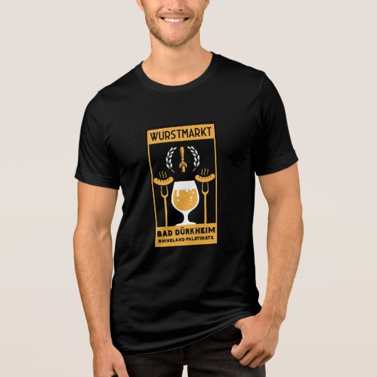 Wurstmarkt Bad Dürkheim Tri-Blend Shirt (Vorderseite)