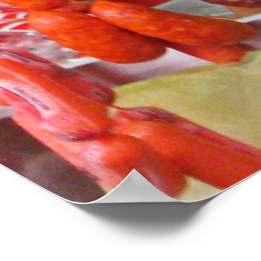 Wurstmarkt in Lima Poster (Ecke)