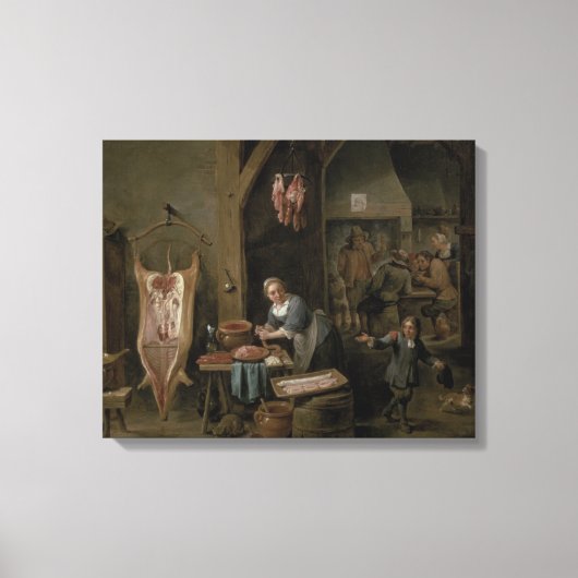 Wurstproduktion, 1651 leinwanddruck (Vorderseite)