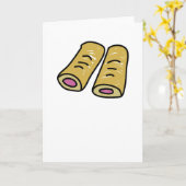 Wurstrollen Karte (Gelbe Blume)