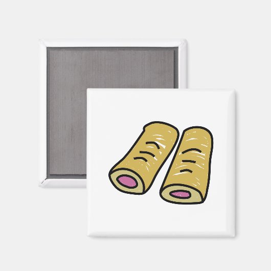 Wurstrollen Magnet (Vorderseite/Rückseite)