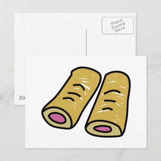 Wurstrollen Postkarte (Vorne/Hinten)