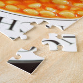 Wurstrollen und gebackene Bohnen Puzzle (Seite)