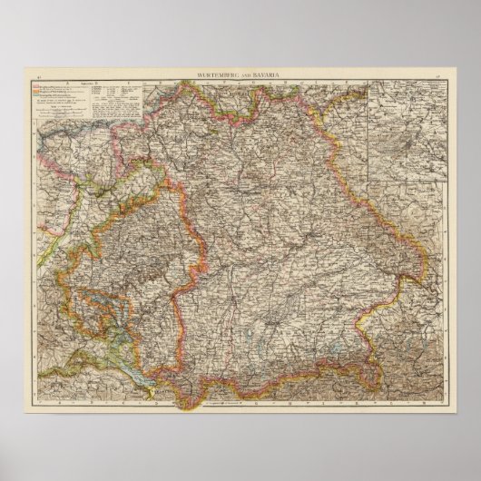 Wurtemberg, Bayern Poster (Vorne)