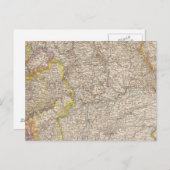 Wurttemberg, Bayern Atlas Karte Deutschland (Vorne/Hinten)