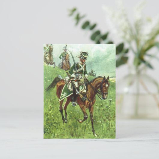 Württemberger Dragoon Postkarte (Stehend Vorderseite)