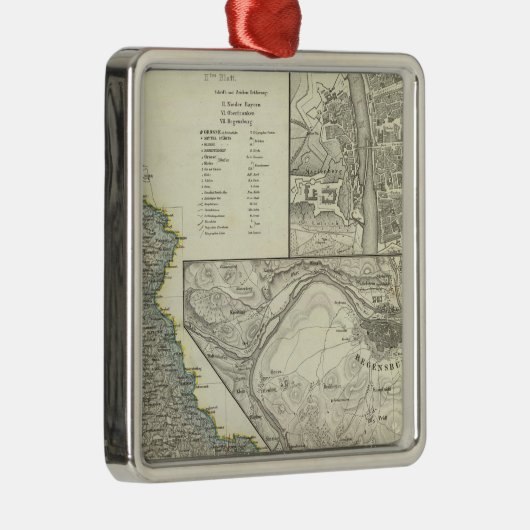 Würzburg, Bayern, Regensburg Ornament Aus Metall (Rechts)