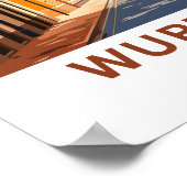 Würzburg Deutschland Reisen Print Poster (Ecke)