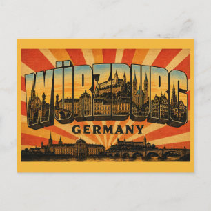 Würzburg Deutschland Residenz Postkarte