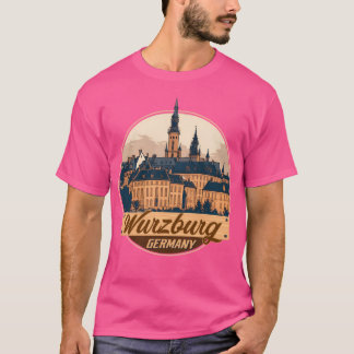 Wurzburg-Deutschland-Retro T-Shirt