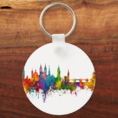 Würzburg Deutschland Skyline Schlüsselanhänger (Vorderseite)