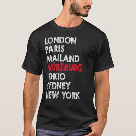 Würzburg Metropolis Residence Zuhause Proud Idea T-Shirt (Vorderseite)