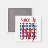 Würze Bold Chili Pepper Bold  Magnet (Vorderseite/Rückseite)