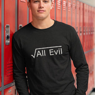 Wurzel allen Übels Lustiger Mathe-Studenten-Spruch T-Shirt