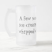 Wurzel-Bier-Floss-Formel-Tasse Mattglas Bierglas (Links)