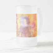 Wurzel-Bier-Floss-Tassen Mattglas Bierglas (VorderseiteRechts)