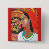 Wurzel Chakra (Flucht) Knopf Button (Vorderseite)