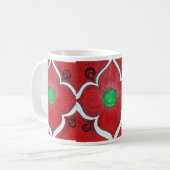 Wurzel Chakra Lotos-Blume Kaffeetasse (Vorderseite Links)