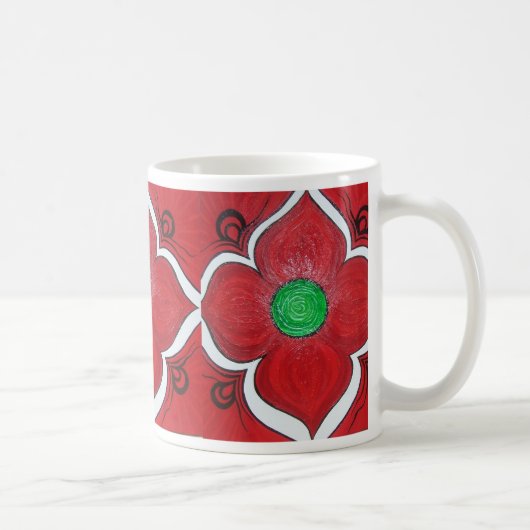 Wurzel Chakra Lotos-Blume Kaffeetasse (Rechts)