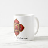 Wurzel-Chakra Muladhara Heiliges Symbol Kaffeetasse (VorderseiteRechts)