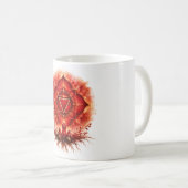 Wurzel-Chakra-Symbol Glühende Wurzeln Kaffeetasse (VorderseiteRechts)